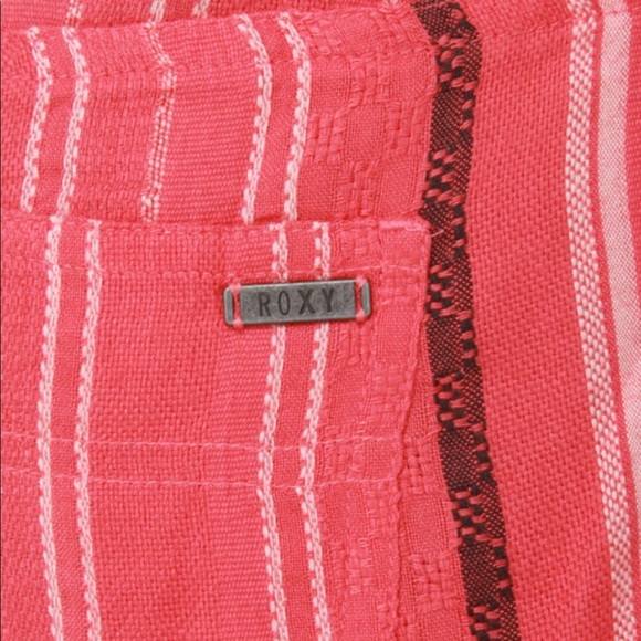 Roxy Nomad Stripe Coral Pink Beach Shorts - Picture 4 of 6